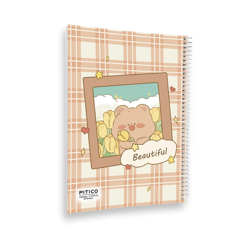 دفتر نقاشی 40 برگ پیتیکو مدل هاپو کوچولو کد 346