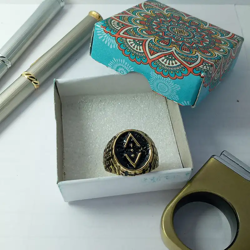 انگشتر مردانه مدل گودال طرح CUKUR کد BRG-SI4