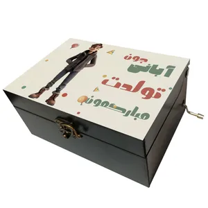 جعبه موزیکال مدل هندلی طرح آبانی جون تولدت مبارکمون کد 1155