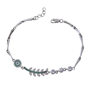  دستبند نقره زنانه بازرگانی میلادی کد DP_250