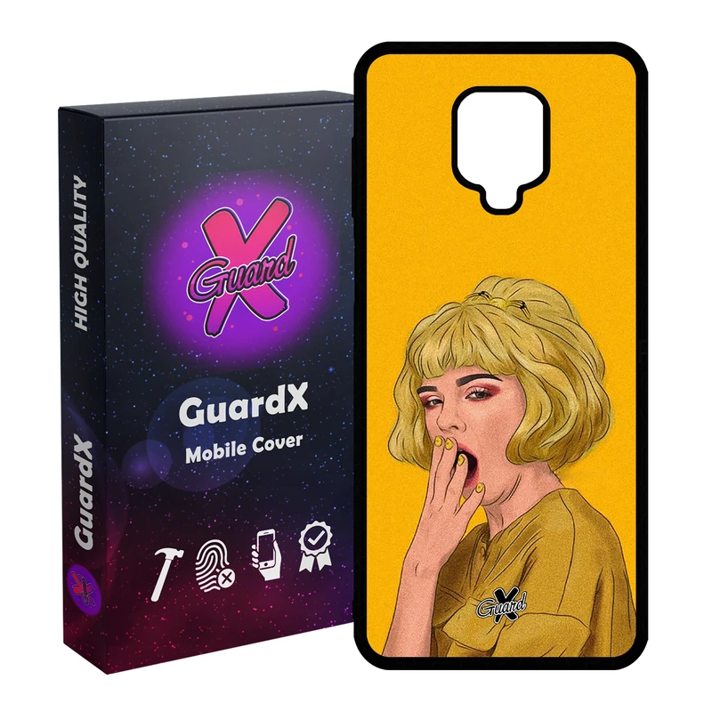 کاور گارد ایکس طرح Girl مدل Glass10311 مناسب برای گوشی موبایل شیائومی Redmi Note 9S / Note 9 Pro / Note 9 Pro Max
