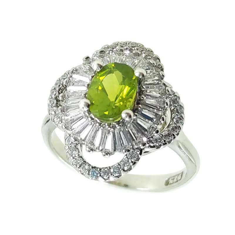 انگشتر نقره زنانه سلین کالا مدل زبرجد کد 13