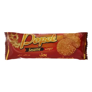 بیسکویت زنجبیل کنجدی پاپل کلاسیک شیرین عسل - 80 گرم 