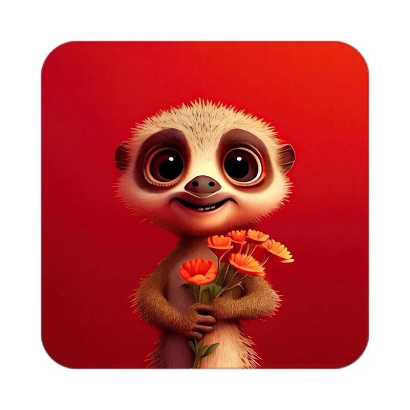 زیر لیوانی کاکتی طرح حیوانات کارتونی مدل mp28732