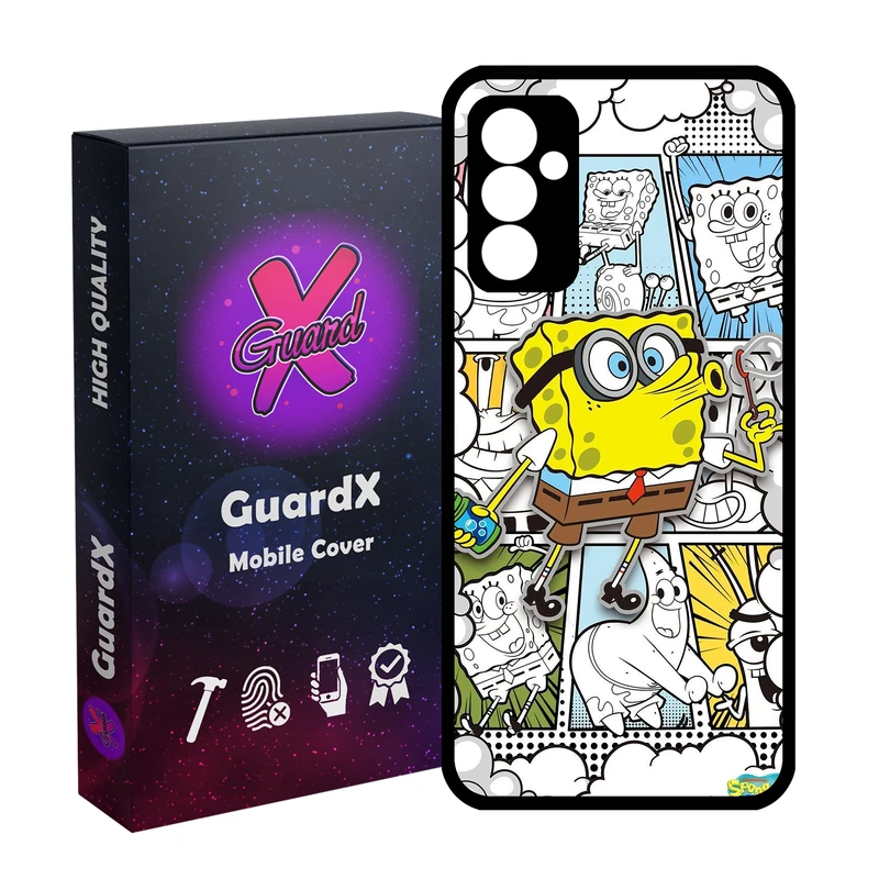 کاور گارد ایکس طرح باب اسفنجی مدل 10940 مناسب برای گوشی موبایل سامسونگ Galaxy A15 4G / A15 5G