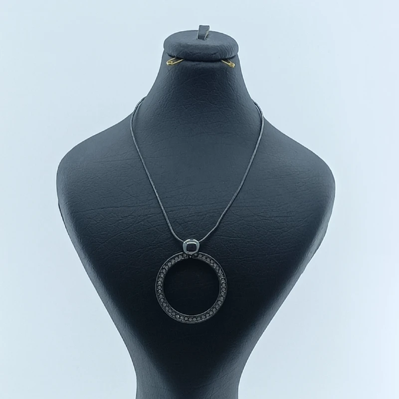 گردنبند زنانه تاش مدل رینگ نگیندار کد G0060