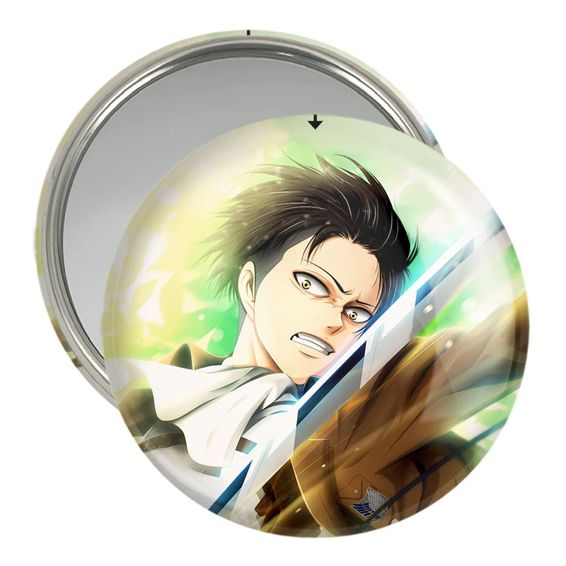 آینه جیبی خندالو مدل لیوای آکرمن انیمه اتک آن تایتان Attack on Titan  کد 11035