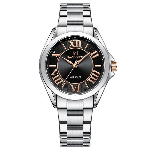 ساعت مچی عقربه ای زنانه نیوی فورس مدل NF5037 یونانی