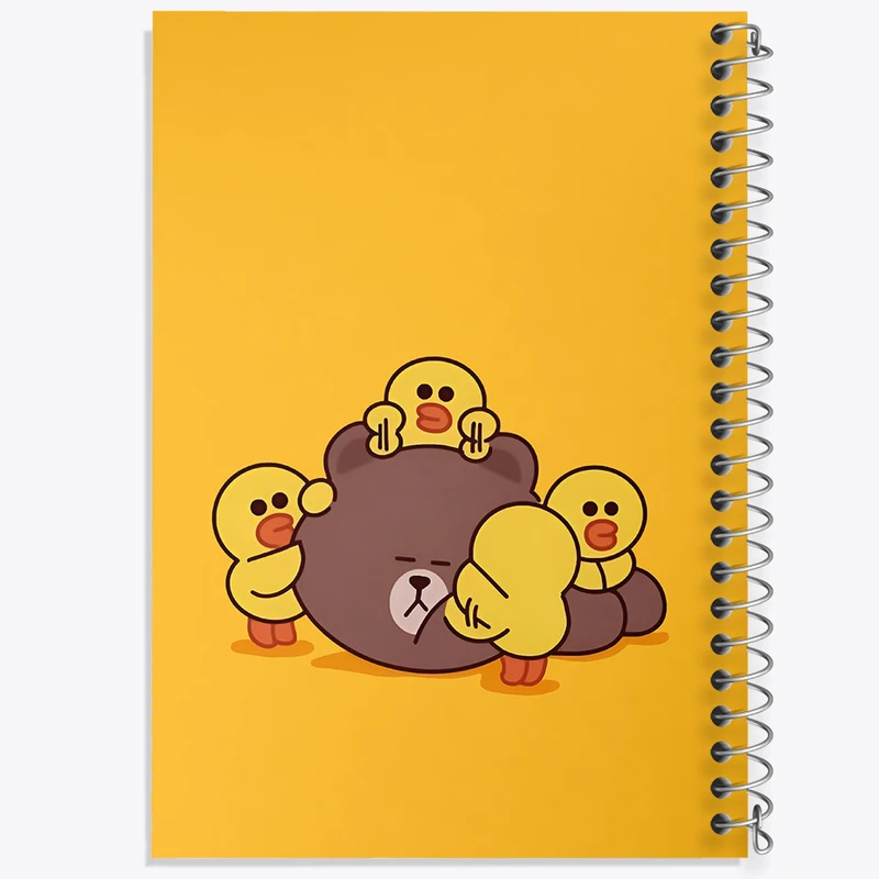 دفتر ژورنال نویسی 50 برگ خندالو مدل نقطه ای طرح استیکر لاین کد N4551