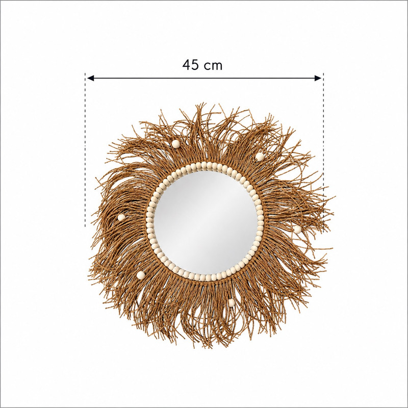 آینه دیواری مدل خورشید کد R303