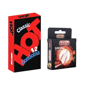 کاندوم شادو مدل Sword بسته 1 عددی به همراه کاندوم هات مدل Classic بسته 12 عددی