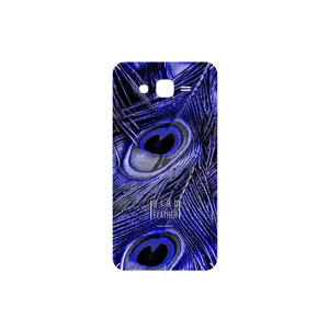 MAHOOT Purple Feather Cover Sticker for Samsung Galaxy J7 2015
