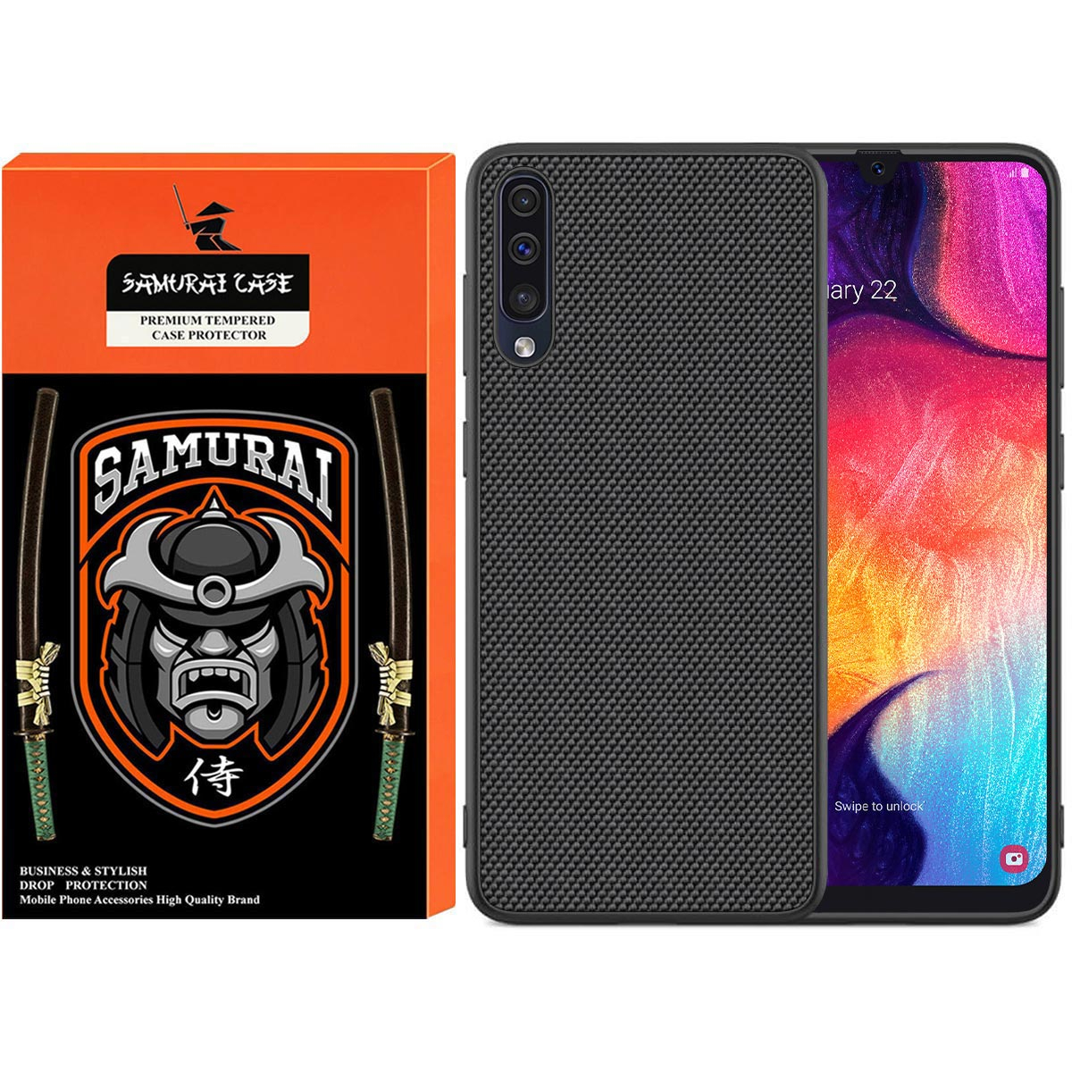 کاور سامورایی مدل Textured مناسب برای گوشی موبایل سامسونگ Galaxy A50