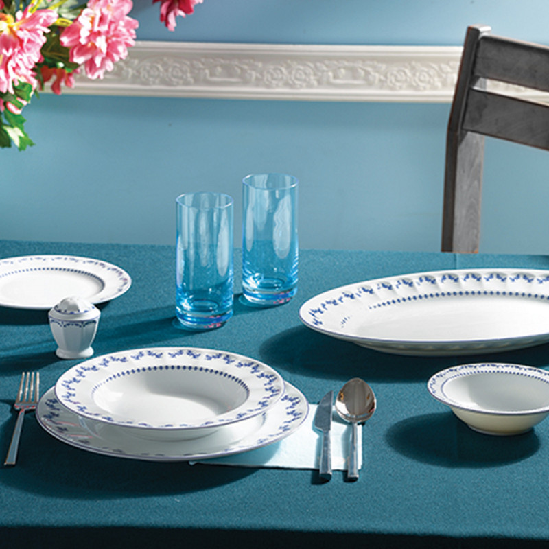 سرویس غذاخوری 29 پارچه چینی زرین ایران سری نئوکلاسیک مدل فرانسیس درجه یک