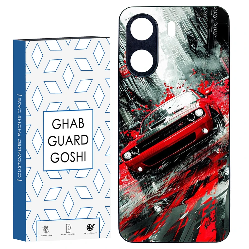 کاور قاب گارد گوشی طرح ماشین کد TPU-091 مناسب برای گوشی موبایل شیائومی REDMI 13C / POCO C65