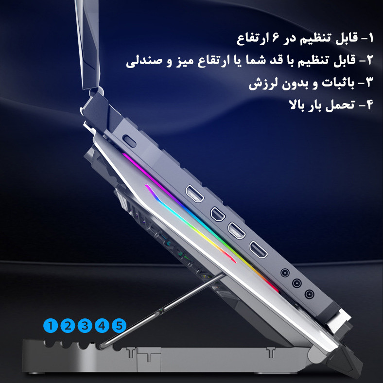 پایه خنک کننده  لپ تاپ آیس کورل مدل N9
