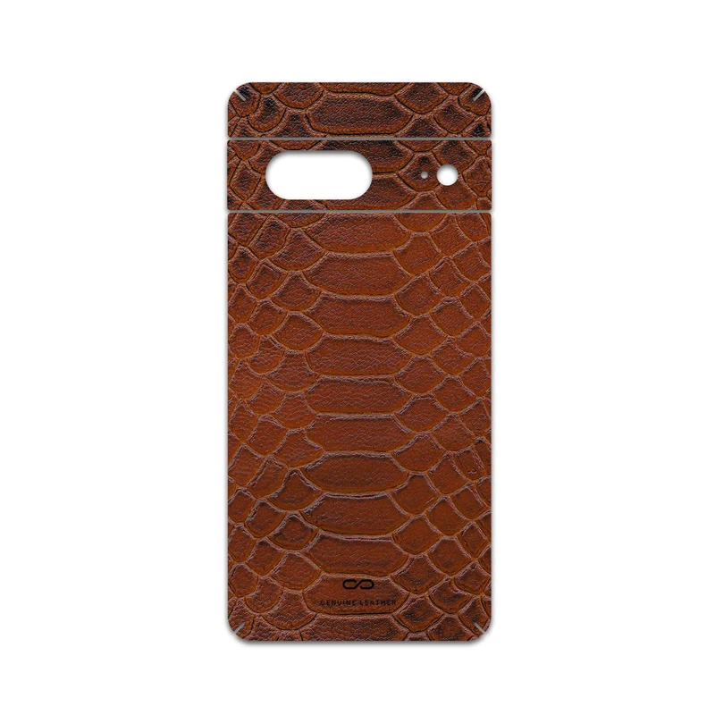 برچسب پوششی ماهوت مدل Brown-Snake-Leather مناسب برای گوشی موبایل گوگل Pixel 7