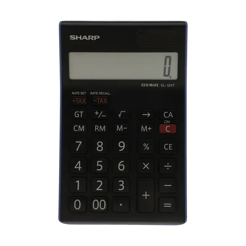 ماشین حساب شارپ مدل EL-124T-BL
