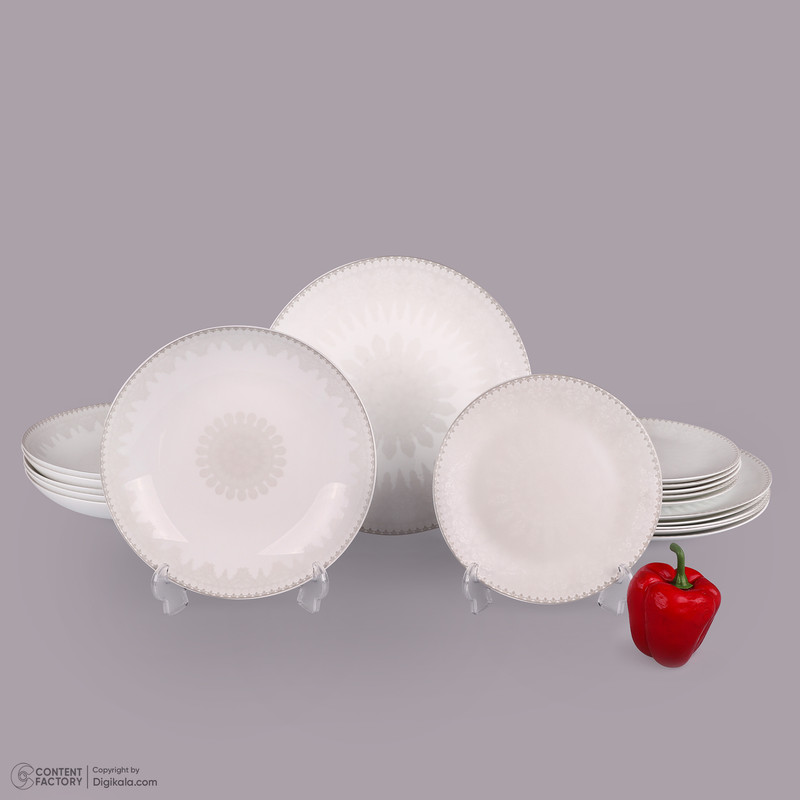 سرویس غذاخوری 18 پارچه 6 نفر شانی مدل 1040