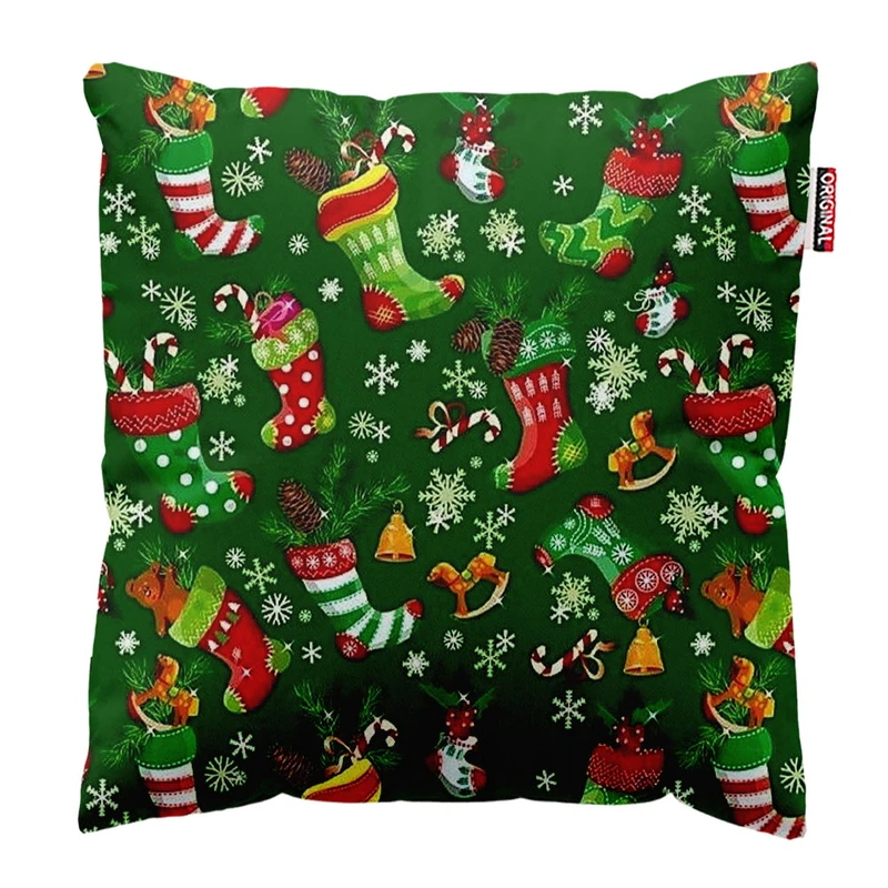 کوسن پاد آفرین طرح کریسمس کد 2638 سایز 30*30 سانتی متر