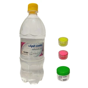 چسب ساخت ژل بازی دانشمند کوچک مدل PY-C1000 به همراه بوراکس و پودر رنگ