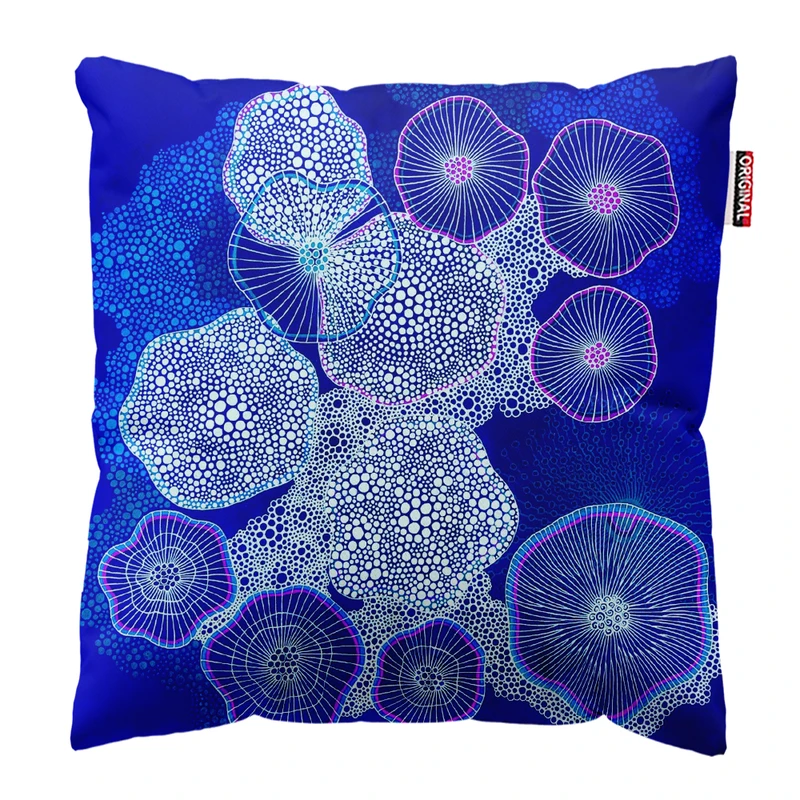 کوسن پاد آفرین مدل فانتزی طرح دریا کد PK403680 سایز 40*40 سانتی متر