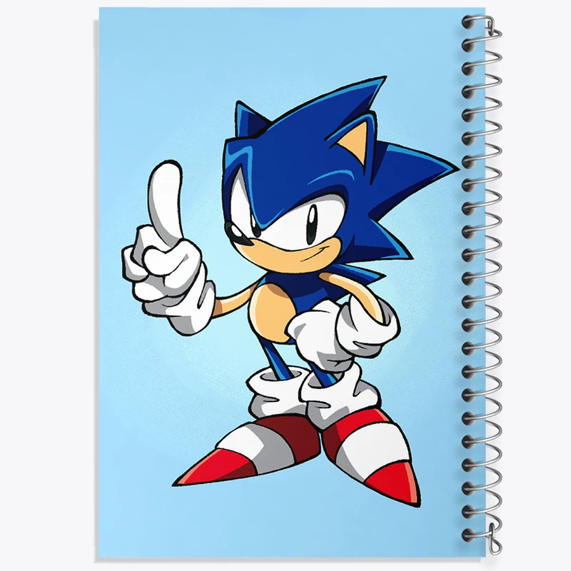 دفتر ژورنال نویسی 50 برگ خندالو مدل نقطه ای طرح سونیک (Sonic) کد 37021