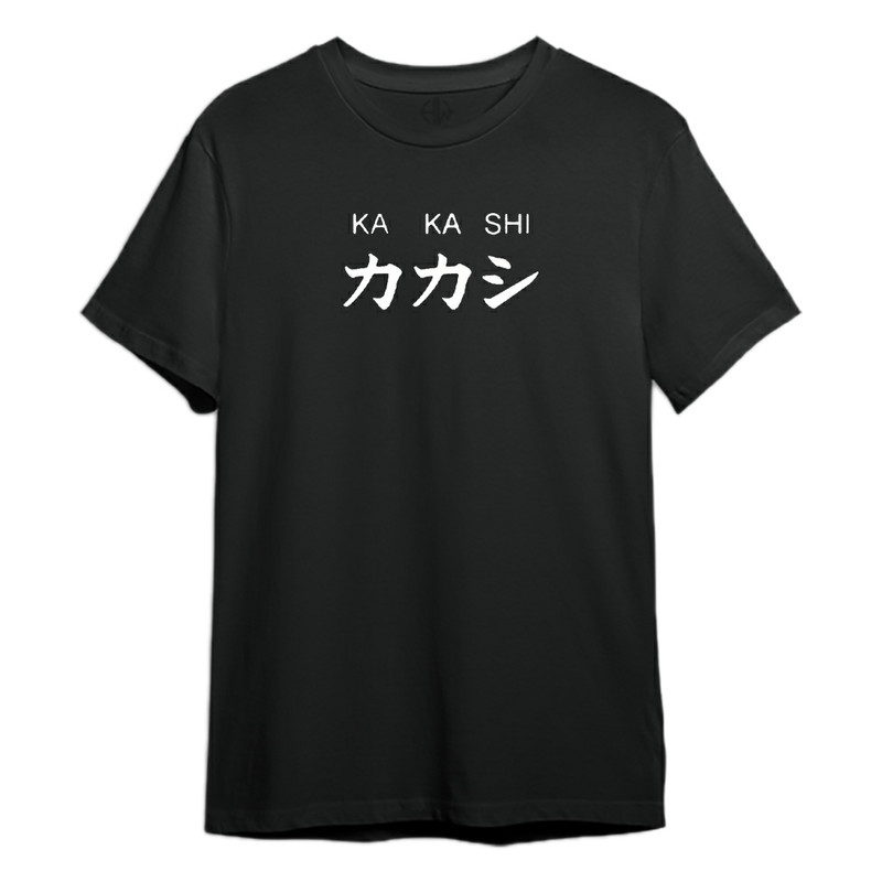 تی شرت آستین کوتاه مردانه مدل Kakashi کد M28 رنگ مشکی