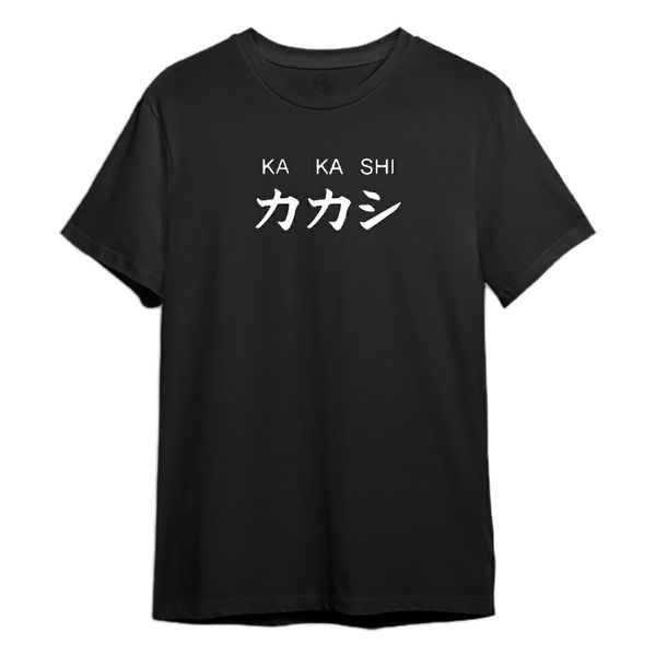 تی شرت آستین کوتاه زنانه مدل Kakashi کد M28 رنگ مشکی