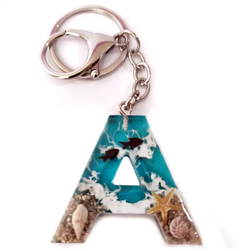 جاکلیدی رزینی طرح دریا حرف A