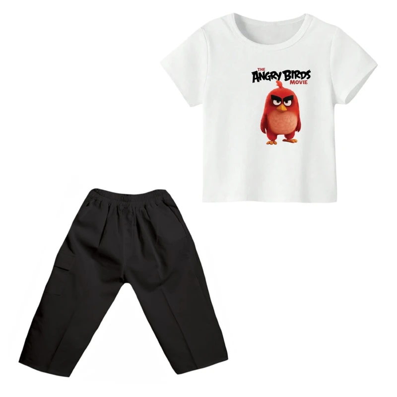 ست تی شرت و شلوارک پسرانه مدل انگری بردز