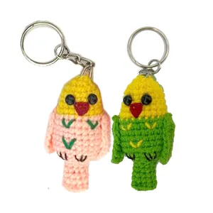 سرکلیدی بافتنی طرح طوطی مجموعه 2 عددی