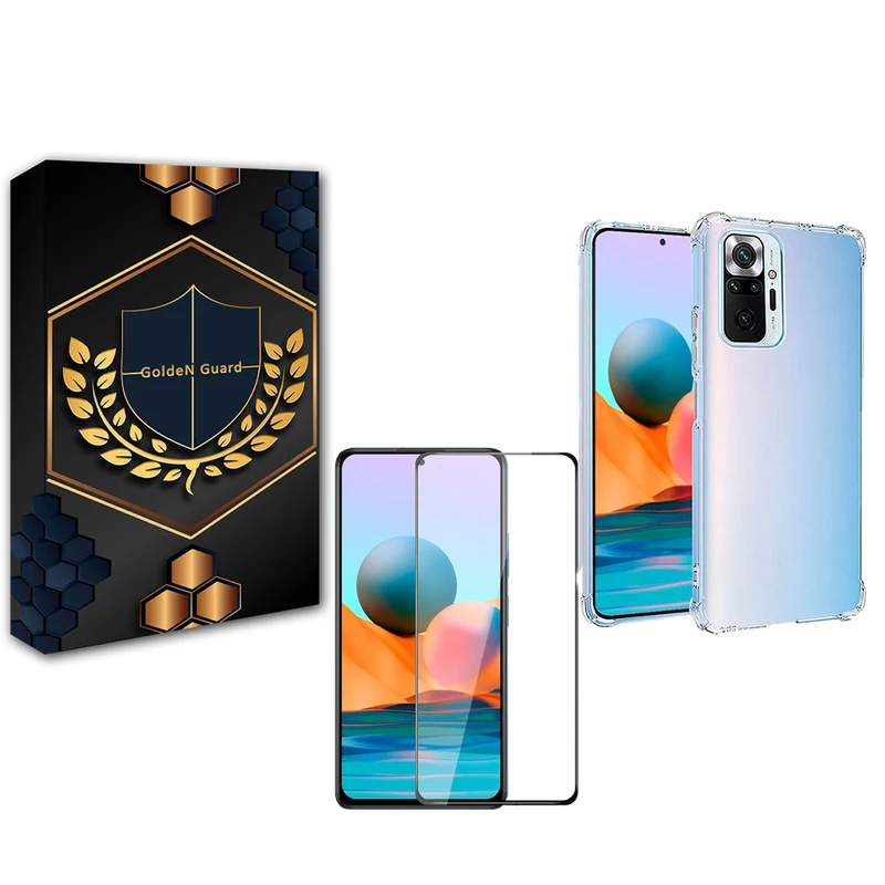 کاور گلدن گارد مدل کپسولی مناسب برای گوشی موبایل شیائومی Redmi note 10 Pro/Pro Max به همراه محافظ صفحه نمایش