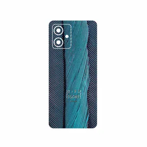 MAHOOT Turquoise feathers Cover Sticker for Motorola Moto G54
