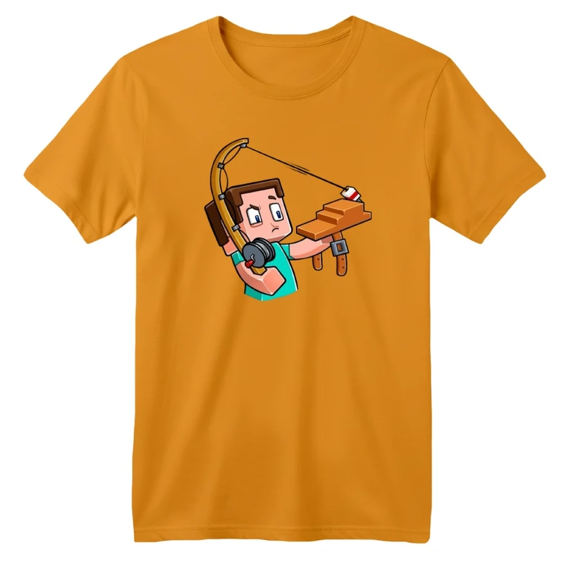 تی شرت آستین کوتاه بچگانه مدل ماینکرفت کد 09