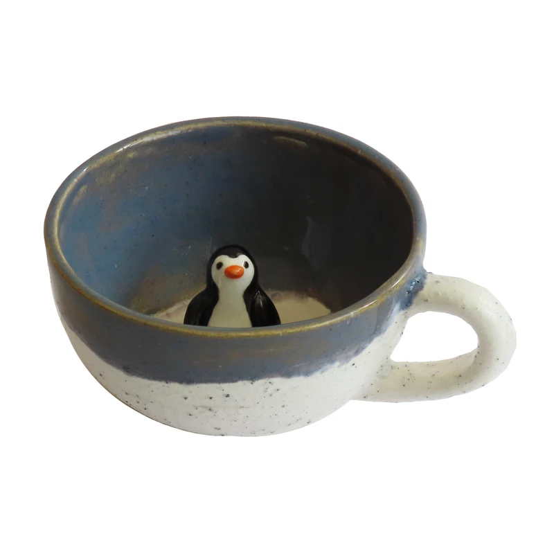 فنجان سرامیکی طرح پنگوئن کد 1189