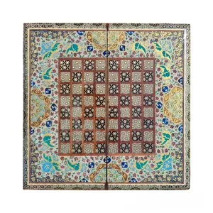 صفحه شطرنج خاتم کاری طرح تذهیب کد 404