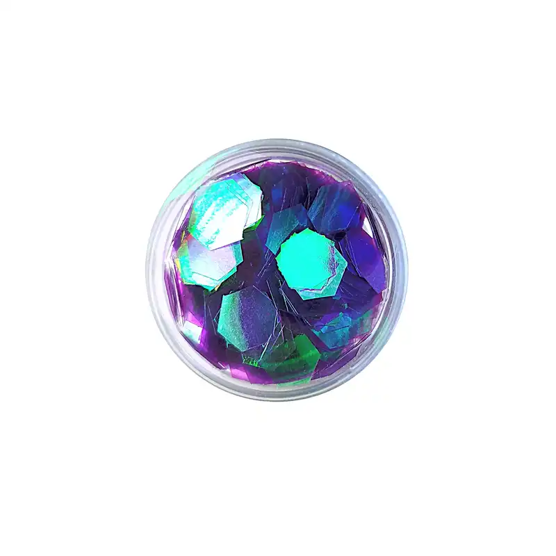 اکلیل ناخن مدل پولک های هندسی مجموعه 8 عددی