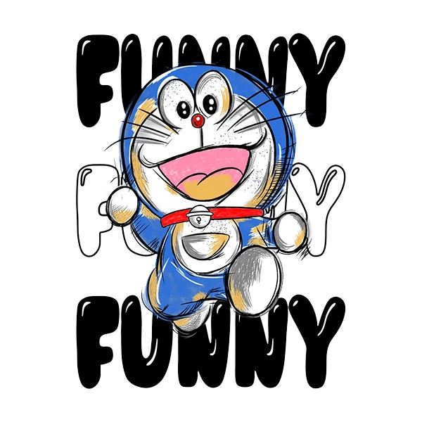 استیکر پارچه و لباس پاد آفرین طرح کارتونی کد 3543