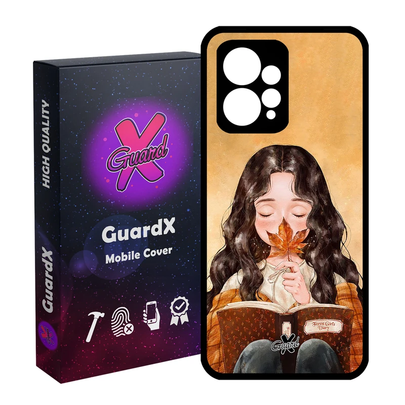 کاور گارد ایکس طرح Girl مدل Glass10223 مناسب برای گوشی موبایل شیائومی Redmi Note 12 4G
