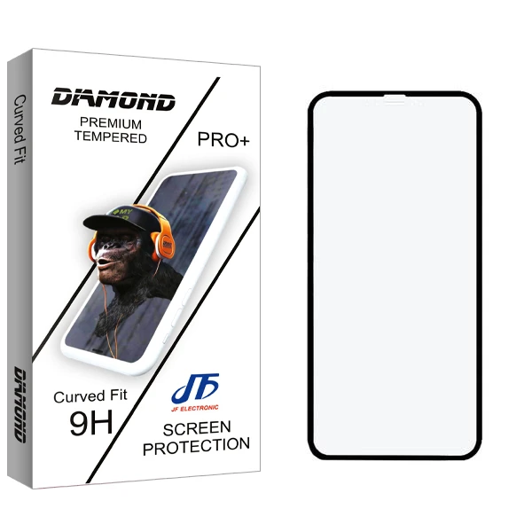 محافظ صفحه نمایش سرامیکی مات جی اف مدل Diamond مناسب برای گوشی موبایل اپل iPhone 11 Pro / X / XS