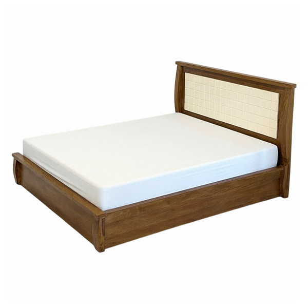 تخت خواب چوبی دو نفره مدل مونالیزا سایز 173×214 سانتی متر