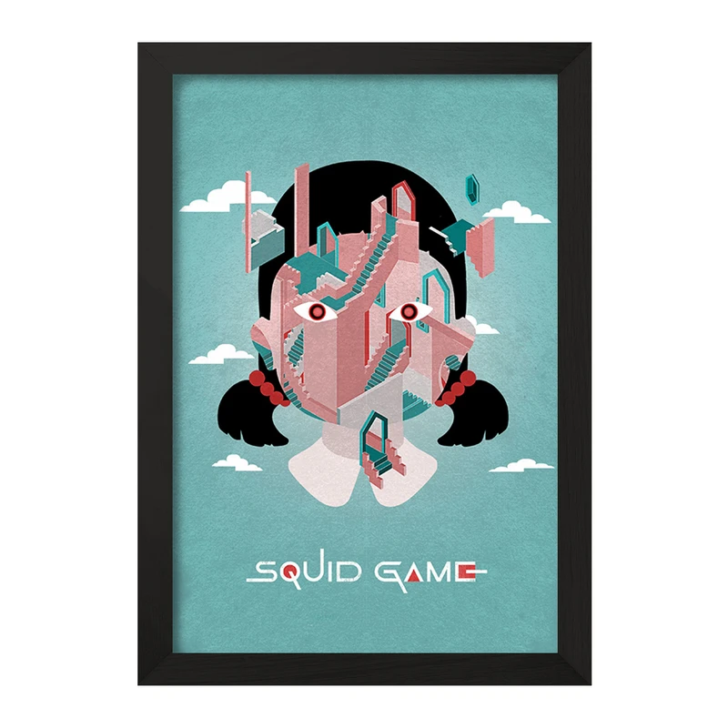 تابلو خندالو مدل بازی مرکب (Squid Game) کد F10142