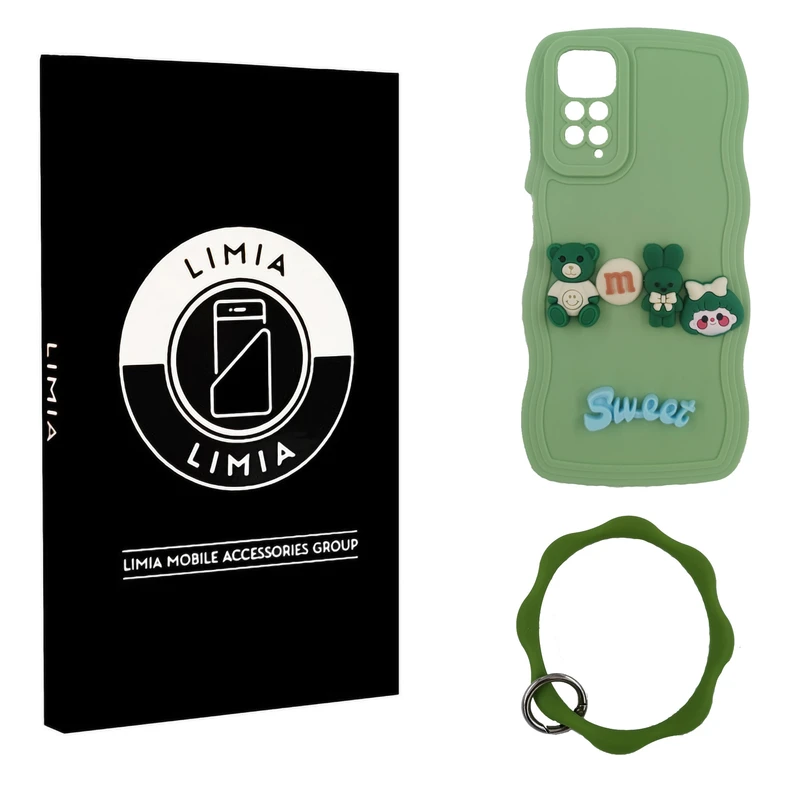 کاور لیمیا مدل فانتزی طرح عروسکی برجسته مناسب برای گوشی موبایل شیائومی Note 11Pro به همراه آویز 