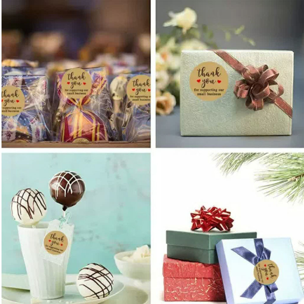 برچسب طرح تشکر از مشتری مدل TW بسته 500 عددی