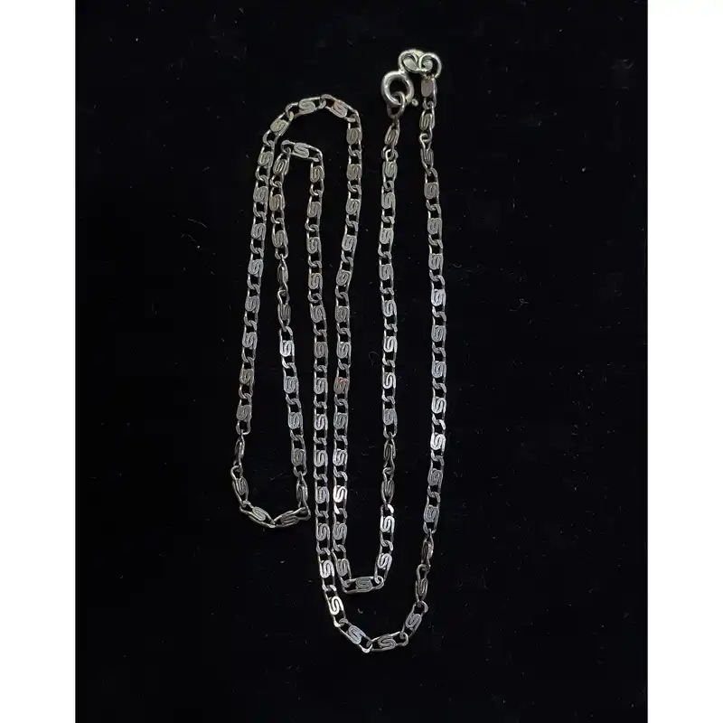 زنجیر نقره زنانه مدل S کد 04