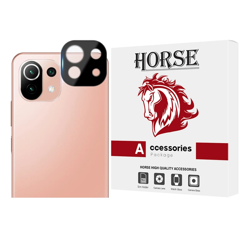 محافظ لنز دوربین هورس مدل FULLENSH مناسب برای گوشی موبایل شیائومی Mi 11 Lite 4G / Mi 11 Lite 5G / Mi 11 Lite 5G NE