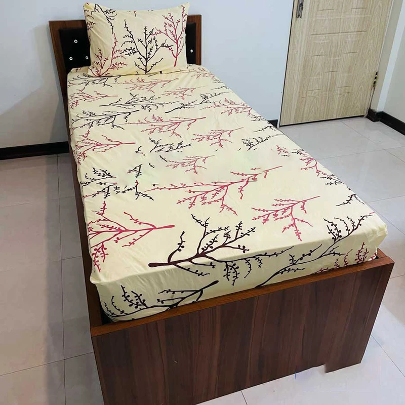  سرویس روتختی مدل کشدار اواریا کد 90 یک نفره 2 تکه