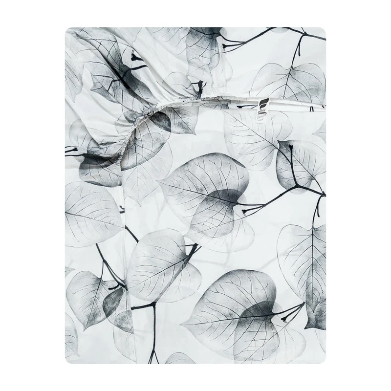 ملحفه میکرو آدنو مدل برگ کد CH166 یک نفره سایز 90x200 سانتی متر