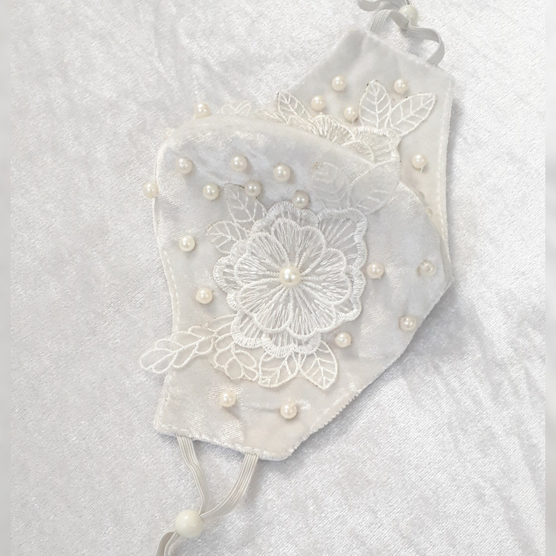 ماسک پارچه ای زنانه مدل عروس